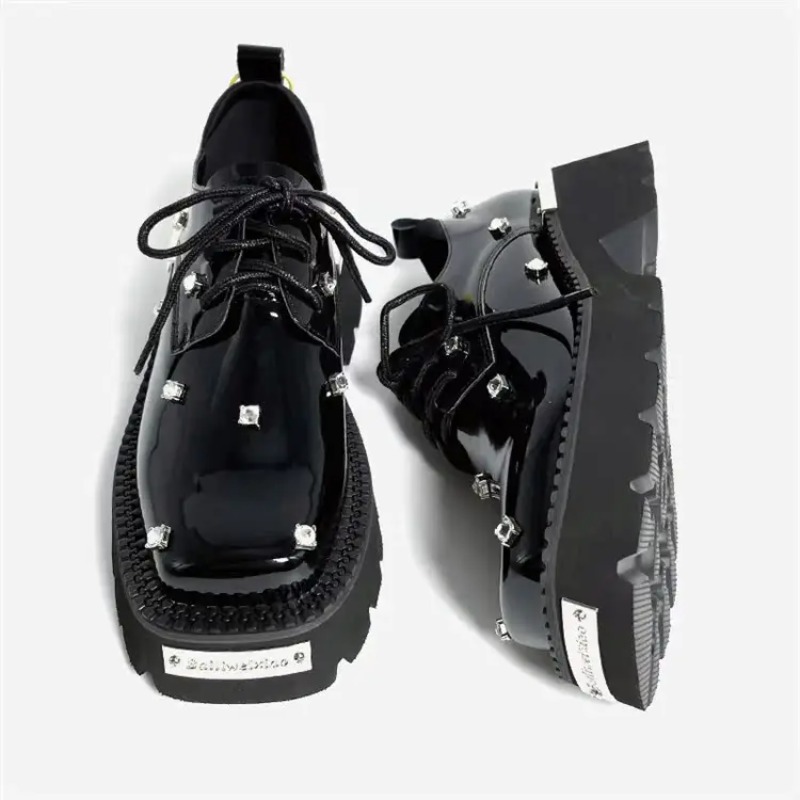 Women Shoes Sneakers - Mocasines de mujer con plataforma de