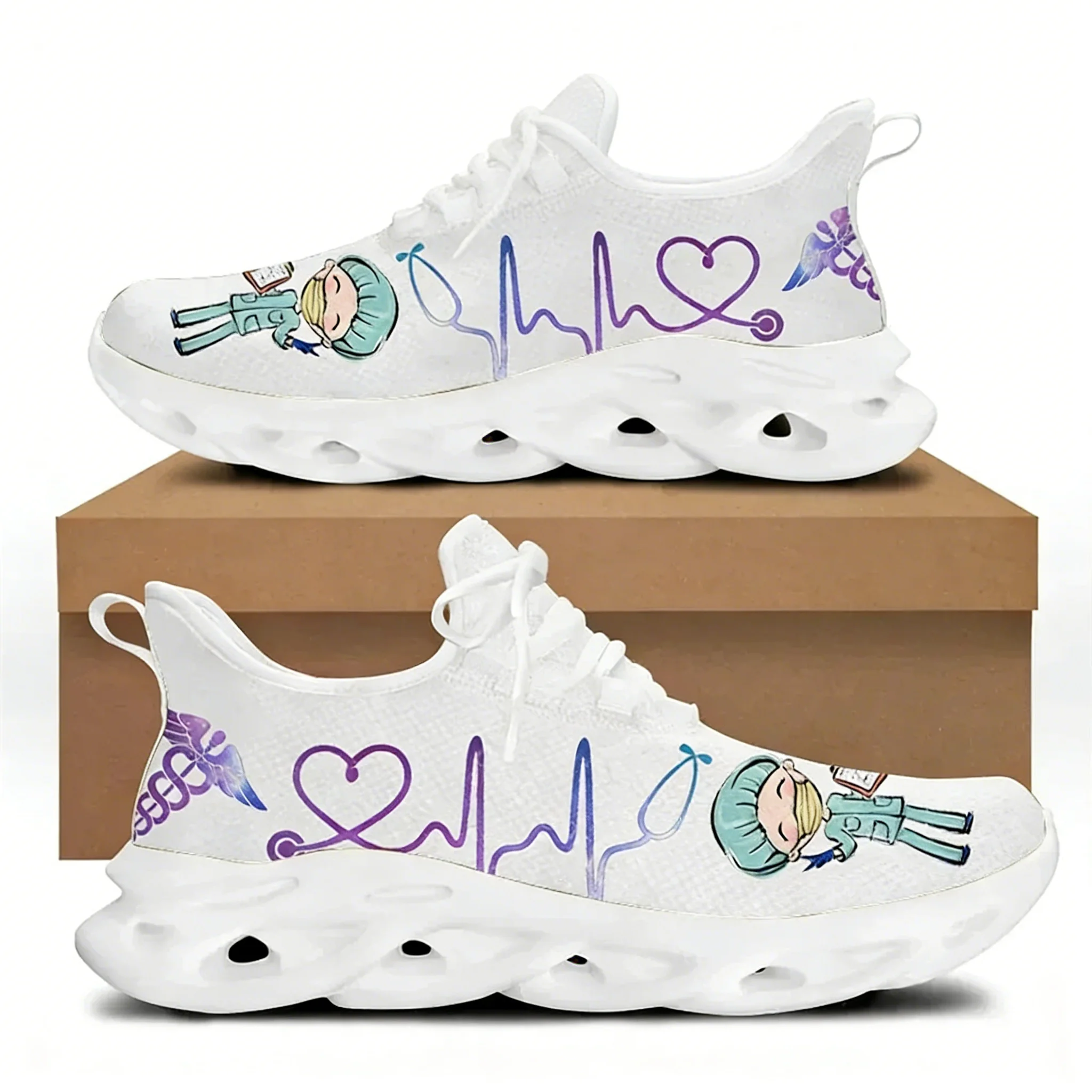 Women'S Shoes Nursing - Zapatos de Enfermería Blancos para Mujer,