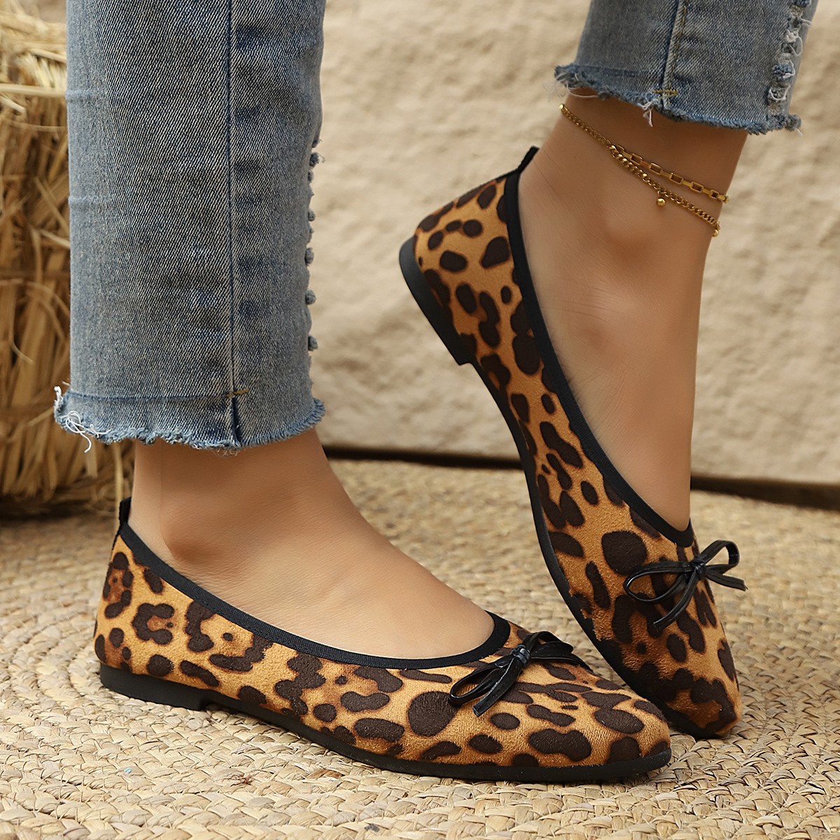 Shoes For Women Flats - 2026 Zapatos Planos de Leopardo para