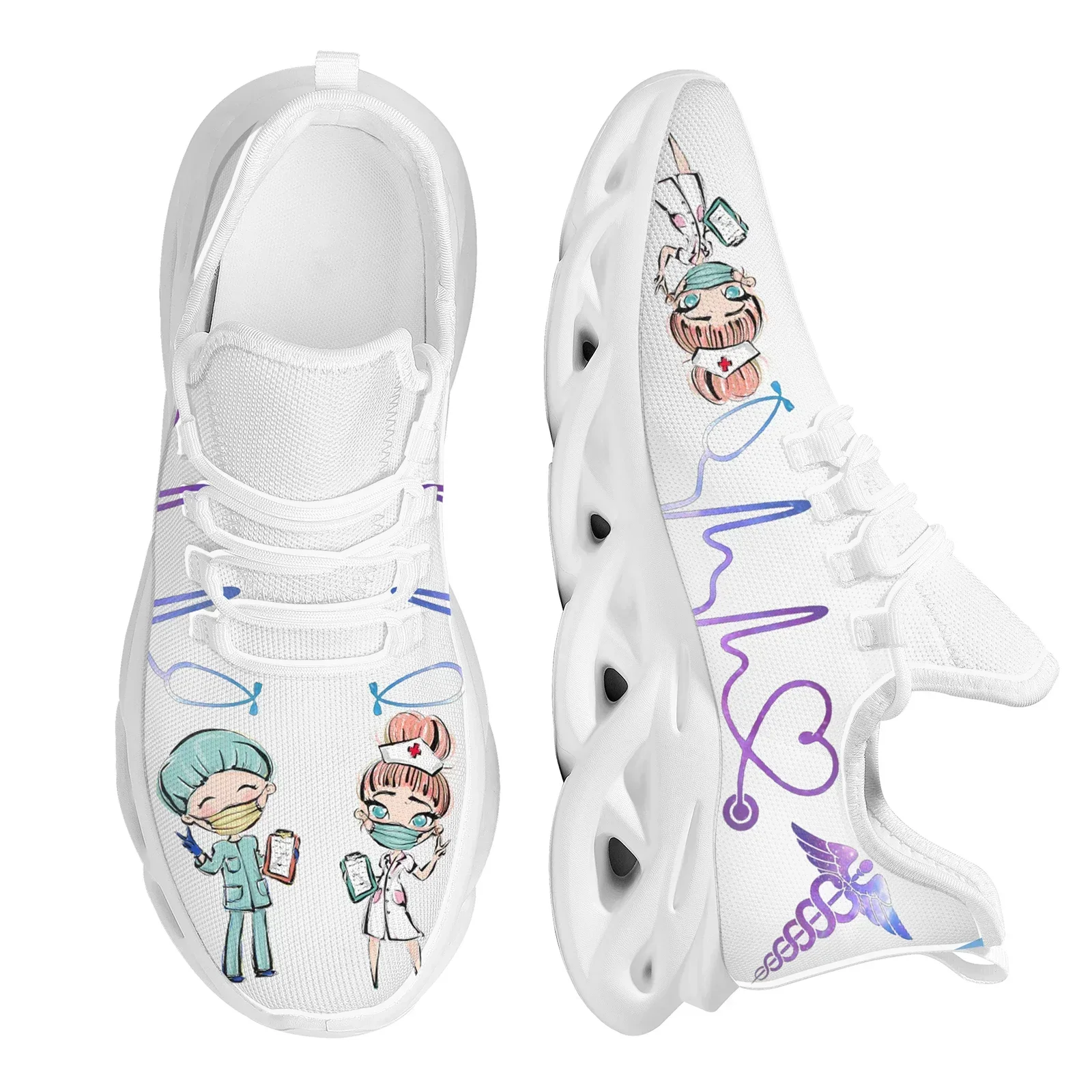 Women'S Shoes Nursing - Zapatos de Enfermería Blancos para Mujer,