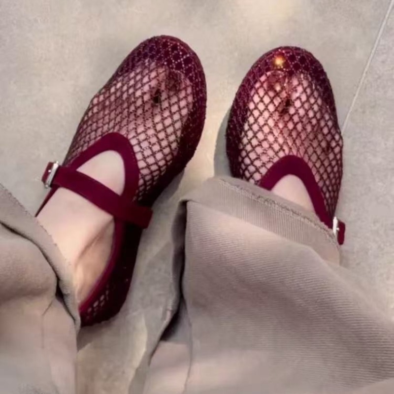 Women'S Shoes Toms - Sandalias Baotou con Pedrería Hueca para