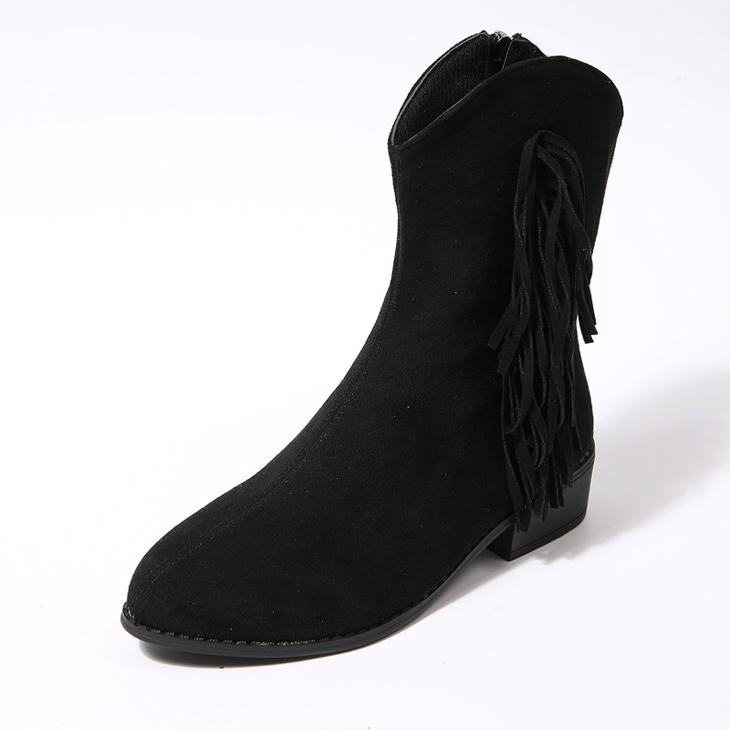 Women'S Shoes Wide Width - Botas cortas de tacón grueso con