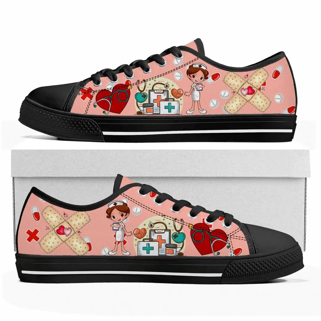 Zapatillas bajas de lona con d - Women'S Shoes Nursing reseña y precio