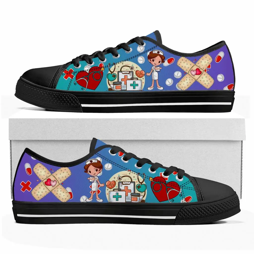 Zapatillas bajas de lona con d - Women'S Shoes Nursing reseña y precio