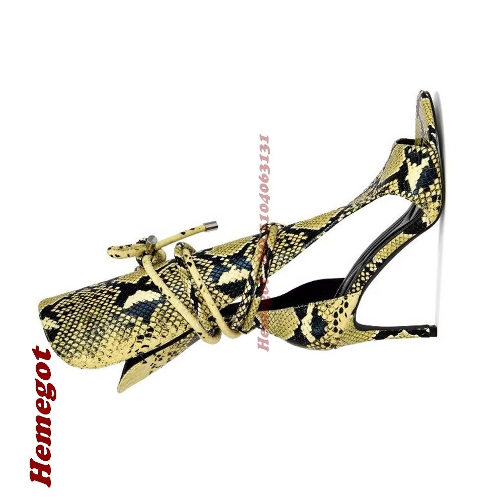 Sandalias Gladiador con Estamp - Women'S Shoes Yellow reseña y precio