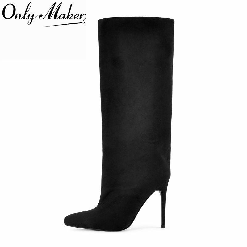 Botas Altas de Ante Sintético  - Women'S Shoes Wide Width reseña y precio