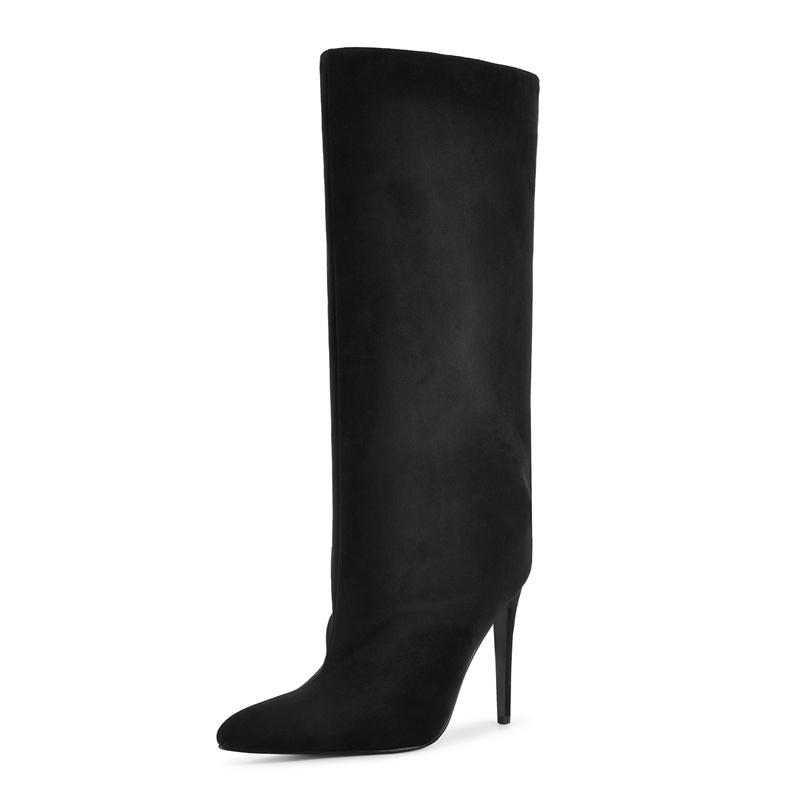 Botas Altas de Ante Sintético  - Women'S Shoes Wide Width reseña y precio