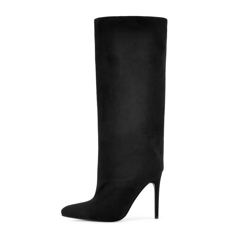 Botas Altas de Ante Sintético  - Women'S Shoes Wide Width reseña y precio