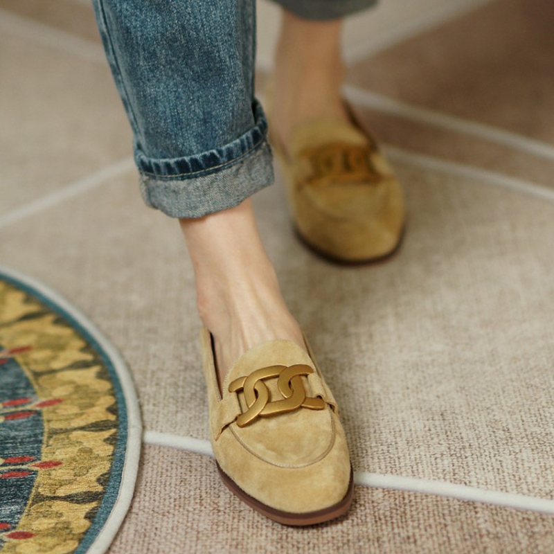 Mocasines de cuero de ante par - Women Shoes Casual reseña y precio