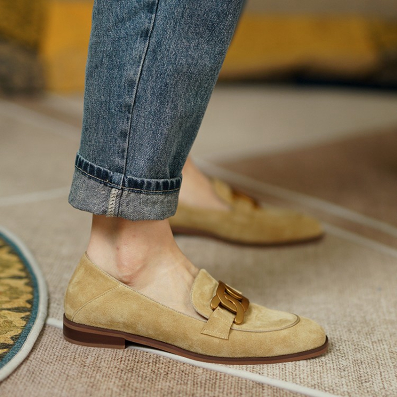 Mocasines de cuero de ante par - Women Shoes Casual reseña y precio
