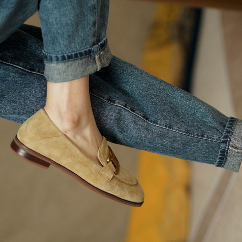 Mocasines de cuero de ante par - Women Shoes Casual reseña y precio