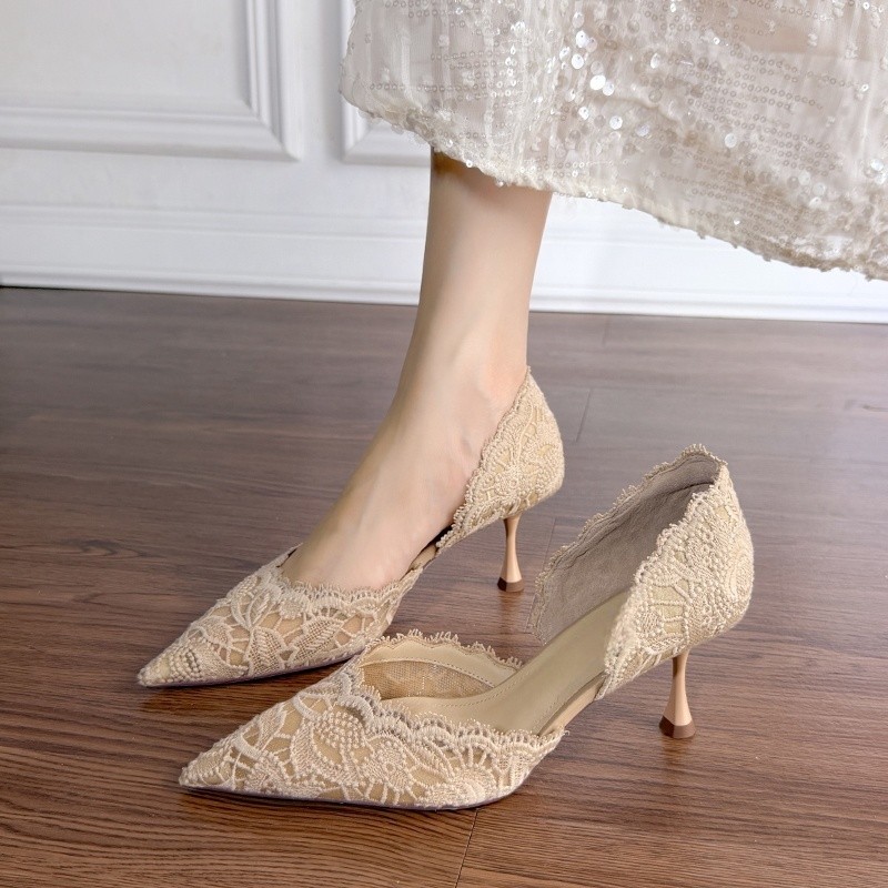 Zapatos de tacón alto de encaj - Women Shoes Size reseña y precio