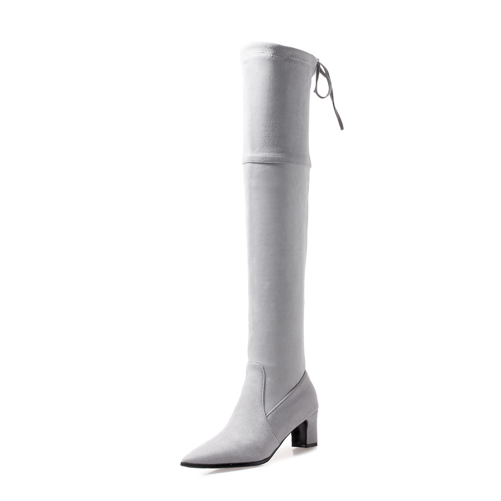 Nuevas botas altas hasta el mu - Women'S Shoes Yellow reseña y precio