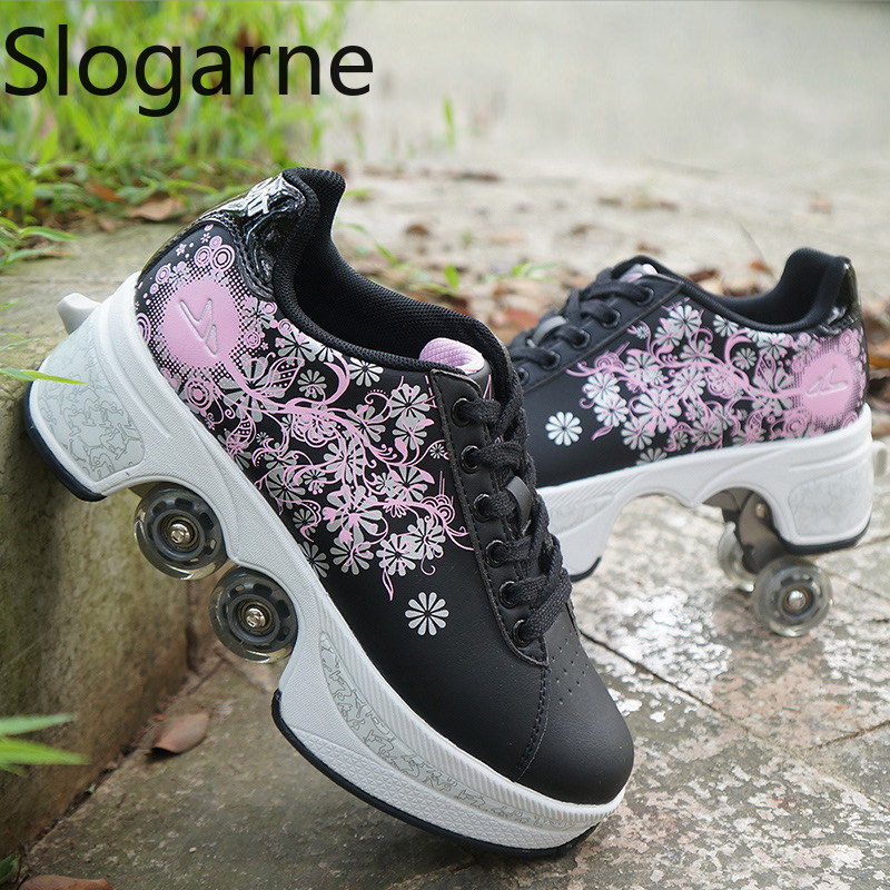 Zapatos de patines de 4 ruedas - Women Shoes Sneakers reseña y precio