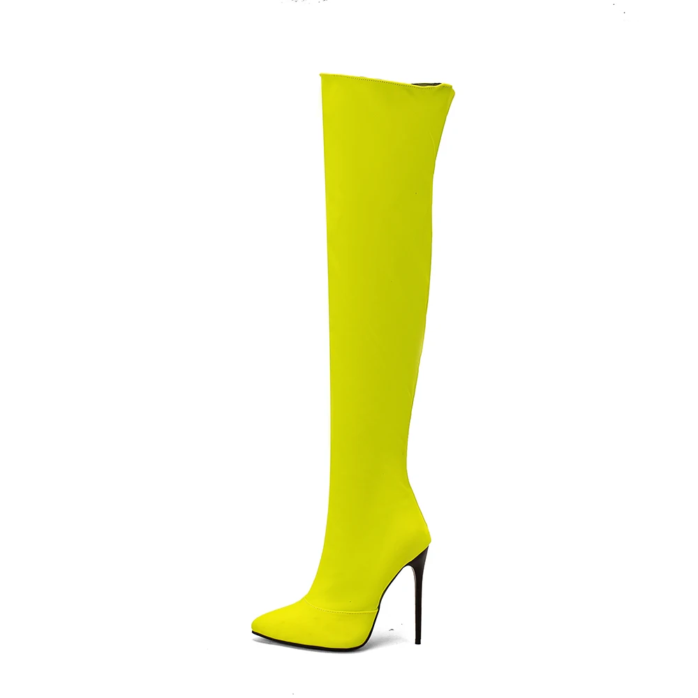 Nuevas botas por encima de la  - Women'S Shoes Yellow reseña y precio