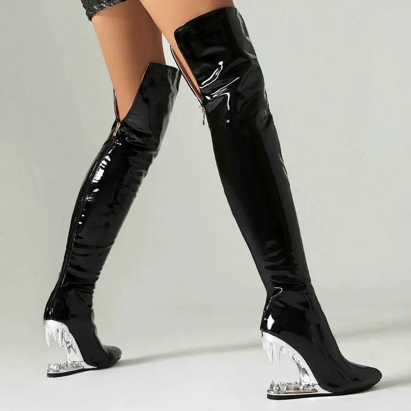 Botas largas hasta el muslo de - Women'S Shoes Wide Width reseña y precio