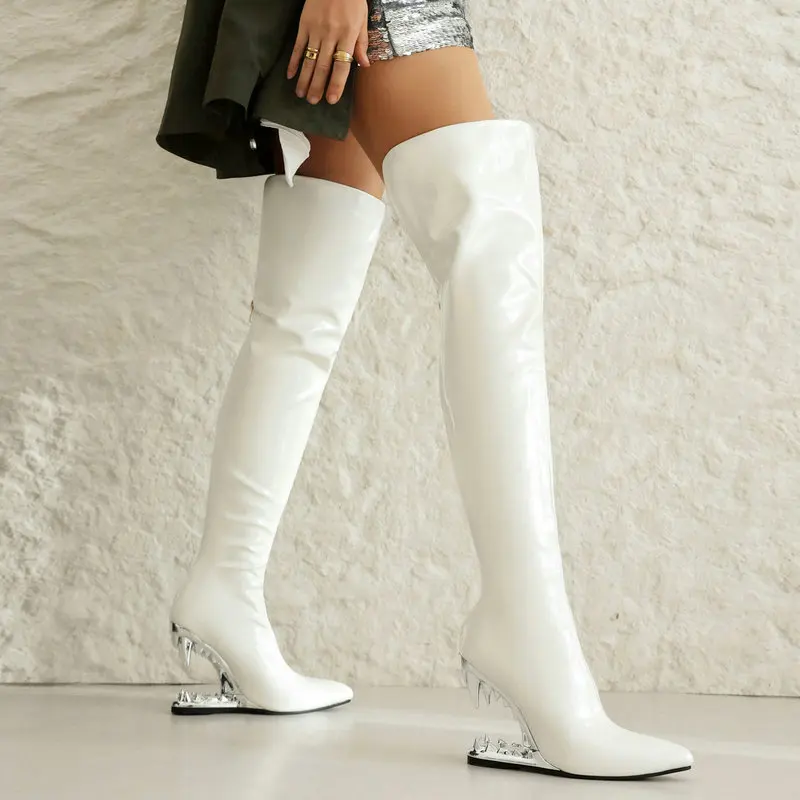 Botas largas hasta el muslo de - Women'S Shoes Wide Width reseña y precio