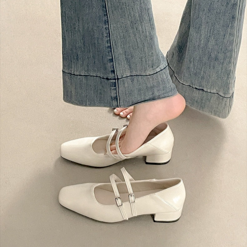 Zapatos Mary Jane plateados de - Women Shoes Casual reseña y precio
