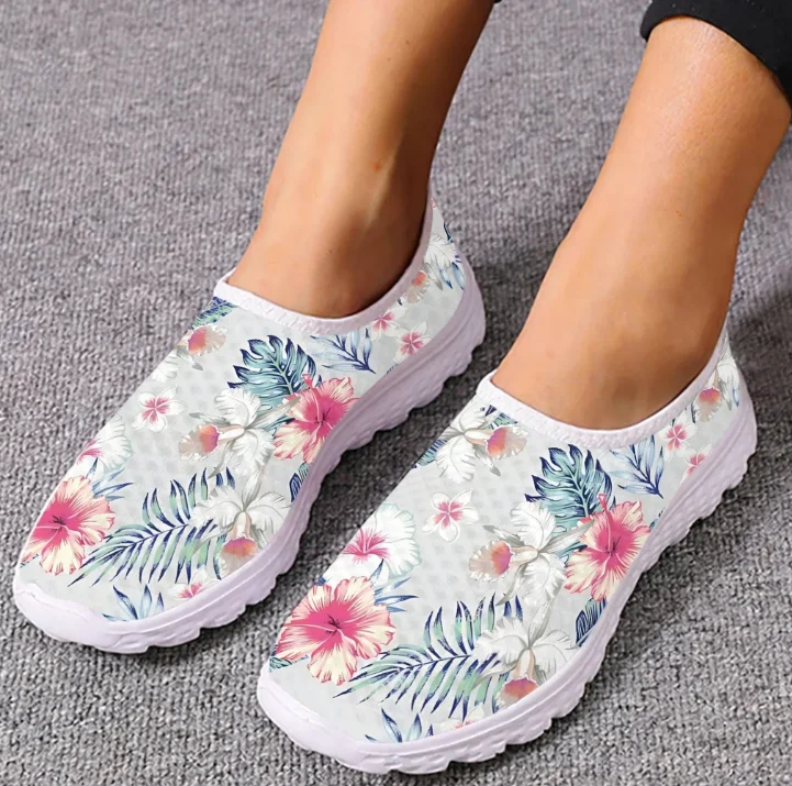 Mocasines con diseño de hibisc - Women'S Shoes For Tennis reseña y precio