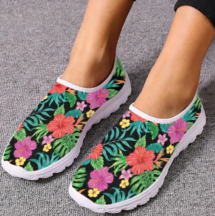 Mocasines con diseño de hibisc - Women'S Shoes For Tennis reseña y precio