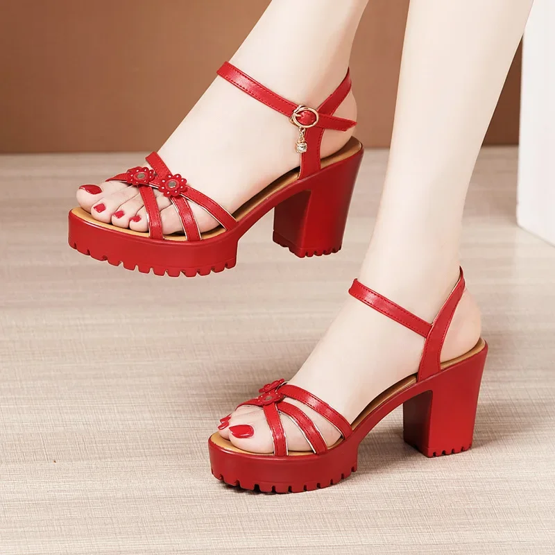 Sandalias de Plataforma con Ta - Block Heel Ankle Boots reseña y precio