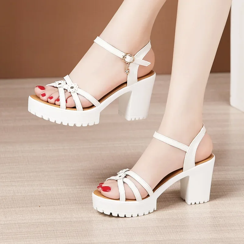Sandalias de Plataforma con Ta - Block Heel Ankle Boots reseña y precio